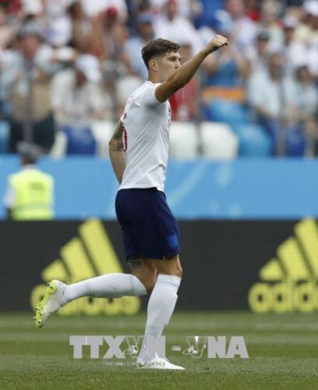 Hậu vệ John Stones ghi bàn mở tỷ số. Ảnh: THX/TTXVN