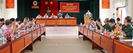 Đoàn làm chia sẻ, rút kinh nghiệm phong trào thi đua “CCB gương mẫu” tại huyện Bình Tân.
