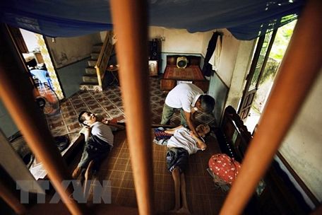 Nạn nhân chất độc da cam tại Việt Nam. (Ảnh: Lâm Khánh/TTXVN)