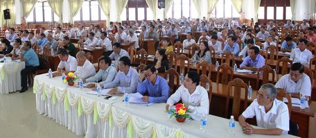 Hội nghị báo cáo viên kỳ tháng 8/2018 do Ban Tuyên giáo Tỉnh ủy phối hợp với Thị ủy Bình Minh tổ chức.
