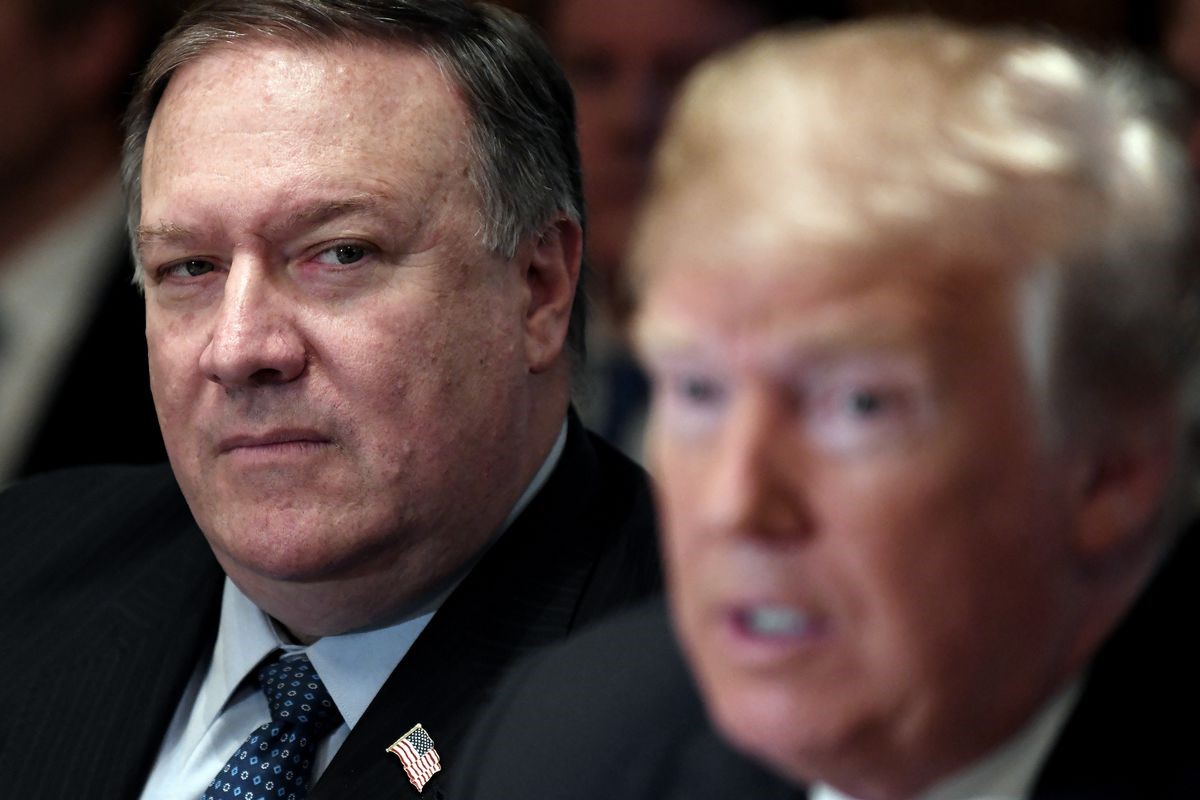 Tổng thống Donald Trump đã lệnh cho Ngoại trưởng Mike Pompeo hủy chuyến công du Triều Tiên. Ảnh: Getty Images
