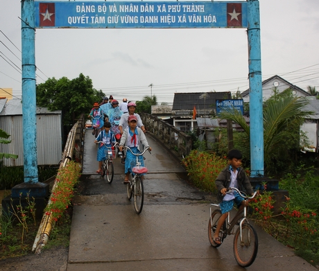 Xã Phú Thành đến nay đạt 16/19 tiêu chí xây dựng nông thôn mới. Chỉ còn 3 tiêu chí giao thông, trường học, cơ sở vật chất văn hóa.