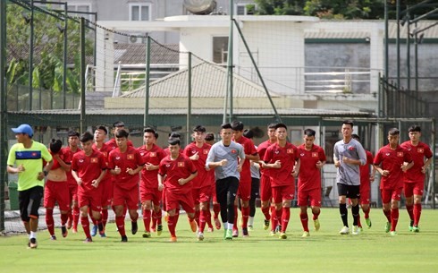 U17 Việt Nam đã bước vào buổi tập đầu tiên chuẩn bị tham dự Jenesys 2018.