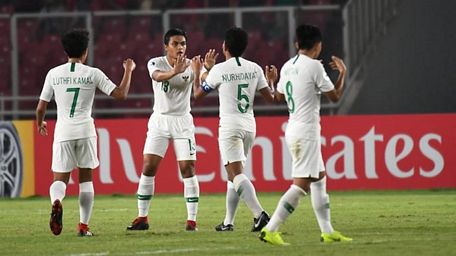 U19 Indonesia thi đấu kiên cường và suýt tạo nên cơn địa chấn. (Nguồn: AFC)