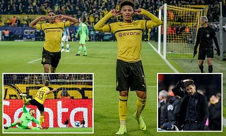 Dortmund khiến Atletico phải ôm hận. (Nguồn: Daily Mail)