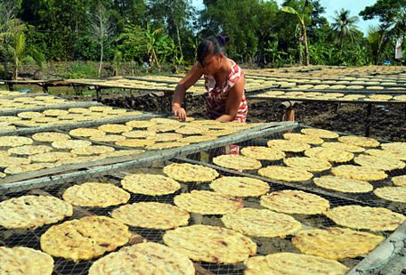 Có nhãn hiệu tập thể, sản phẩm chuối khô Trần Hợi nâng giá trị.  Ảnh: C.L