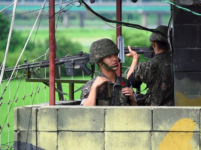 Một trạm gác của phía Hàn Quốc. (Nguồn: Getty)