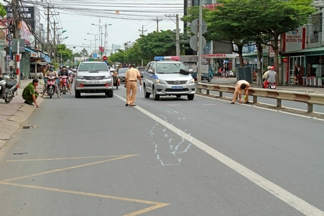 Vụ TNGT tại đường Phạm Hùng (Phường 9).