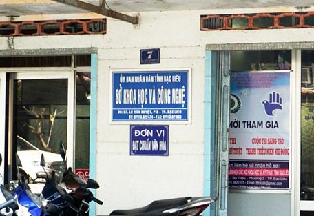  ... và Sở Khoa học và Công nghệ tỉnh Bạc Liêu.
