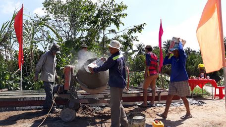  Cầu dự kiến hoàn thành sau 2 tháng thi công.