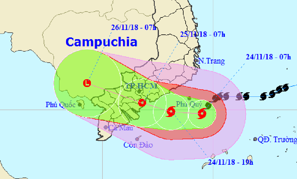 Ảnh mây vệ tinh của Japan Meteorological Agency (JMA)