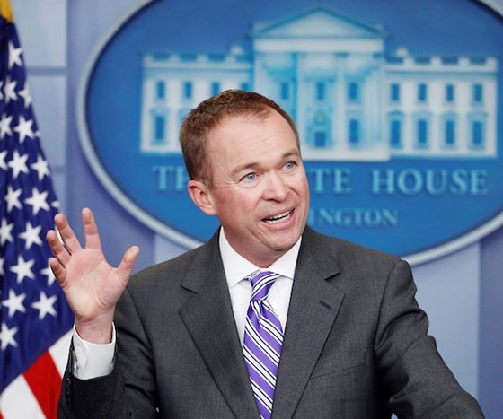 Ông Mick Mulvaney sẽ đảm nhận vị trí chánh văn phòng Nhà Trắng từ năm 2019. Ảnh: CNBC