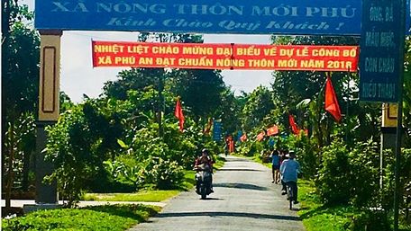  Xã An Phú của huyện Châu Thành, Hậu Giang đạt chuẩn NTM năm 2018