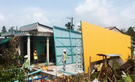  Chỉ 2-  3 ngày thi công lắp đặt, gia đình chị Hoa sẽ được dọn về nhà mới ngay trong những ngày cuối cùng của năm.