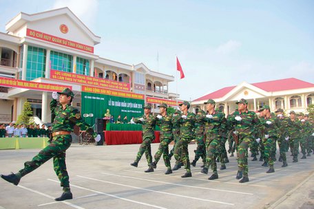 Lực lượng thường trực được xây dựng theo hướng tinh gọn, hiệu quả.