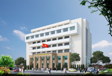 Trường ĐH Cửu Long với cơ sở vật chất khang trang, hiện đại, đáp ứng nhu cầu học tập của sinh viên. Trong ảnh: Phối cảnh tòa nhà chuẩn bị xây dựng trong năm học mới.