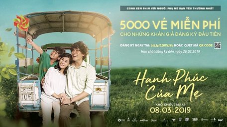 5000 vé xem bộ phim  Hạnh phúc của mẹ sẽ được gửi tặng cho khán giả