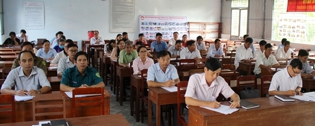 Thời gian tới, xã sẽ củng cố hoạt động hệ thống các đoàn thể chính trị- xã hội để nâng chất tiêu chí hệ thống chính trị và tiếp cận pháp luật.
