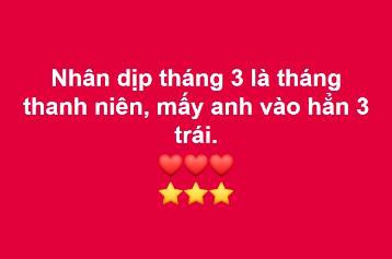 Nhiều cư dân mạng còn so sánh các cầu thủ ghi 3 bàn để ăn mừng ngày 26-3