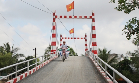Bộ mặt nông thôn xã Tân Phú đang ngày càng hoàn thiện.