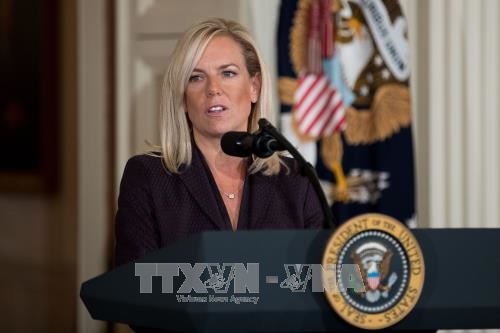 Bộ trưởng An ninh nội địa Kirstjen Nielsen. Ảnh: THX/TTXVN