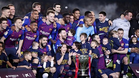 Barcelona lần thứ 26 lên ngôi La Liga. (Nguồn: AP)