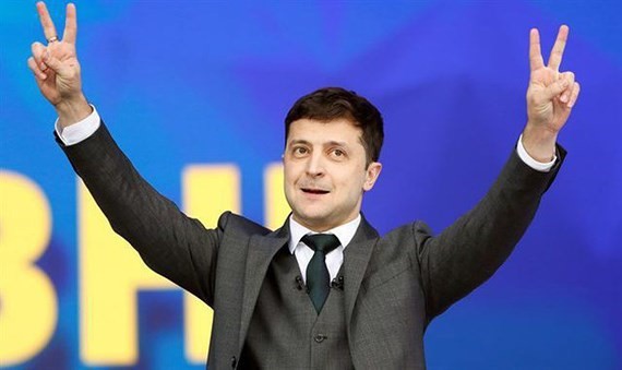 Tổng thống vừa đắc cử Ukraine Volodymyr Zelenskiy. Ảnh: REUTERS