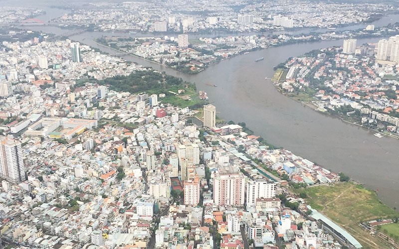 Một góc nhìn từ đài quan sát của tòa nhà Landmark