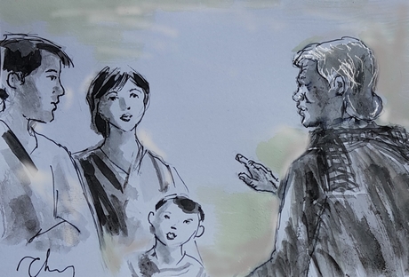 Tranh minh họa: Trần Thắng (TP Vĩnh Long)