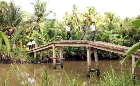 Hệ thống kinh trục Mây Phốp- Ngã Hậu được nạo vét là một giải pháp trữ ngọt hiệu quả trong