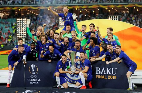   Chelsea và chức vô địch Europa League mùa bóng 2018-2019 - Ảnh: REUTERS