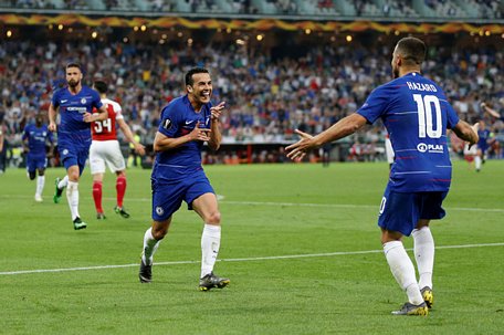  Pedro ăn mừng bàn nâng tỉ số lên 2-0 cho Chelsea - Ảnh: REUTERS