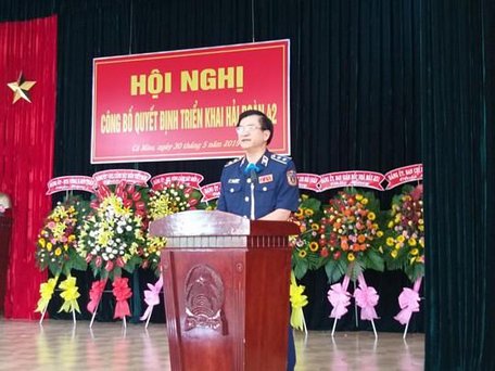 Trung tướng Hoàng Văn Đồng công bố quyết định triển khai Hải đoàn 42