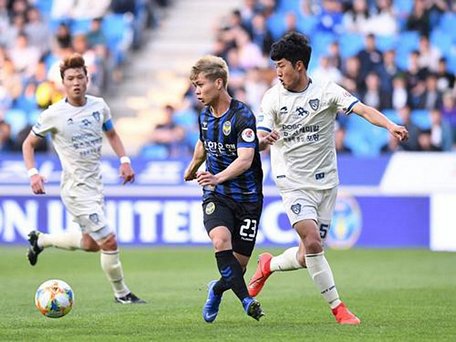 Công Phượng chơi 9 trận cho Incheon Utd nhưng không ghi được bàn thắng, kiến tạo nào (Ảnh: Incheon Utd).