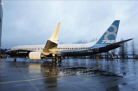 Máy bay 737 MAX của hãng Boeing tại nhà máy ở Renton, Washington, Mỹ. Ảnh: AFP/TTXVN