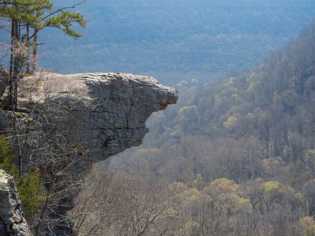 2. Hawksbill Crag — Hạt Newton, Arkansas, Mỹ- Cảnh sát trưởng hạt Newton nói rằng văn phòng cảnh sát trưởng đã nhật được từ 5 đến 10 cuộc gọi mỗi năm để báo cáo về việc có người rơi hoặc bị thương khi leo ra vách Hawksbill Crag ở Arkansas. Vào thứ 7 trước, một sinh viên 20 tuổi đã rơi xuống 30 mét và tử vong khi cố gắng chụp ảnh trên vách đá.