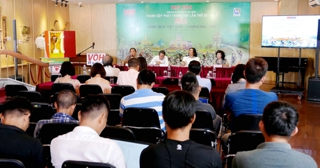 Quang cảnh buổi họp báo giới thiệu về giải.