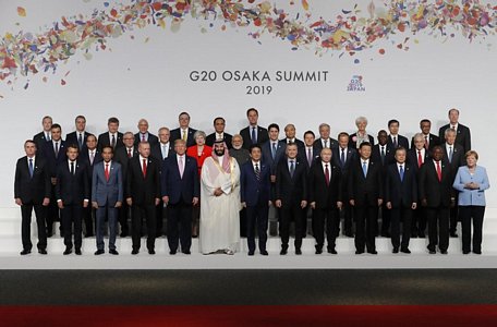 Các lãnh đạo tham dự Hội nghị G20 tại Osaka, Nhật Bản chụp ảnh lưu niệm. Ảnh: Getty.