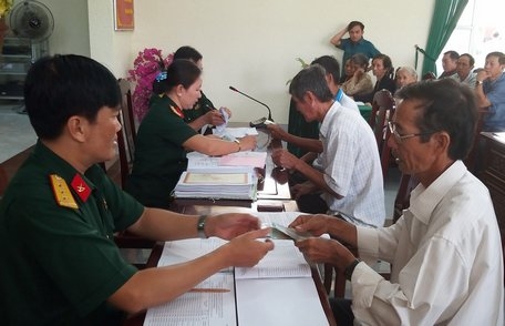 Việc chi trả trợ cấp góp phần thực hiện tốt các chính sách quân đội, hậu phương quân đội. 