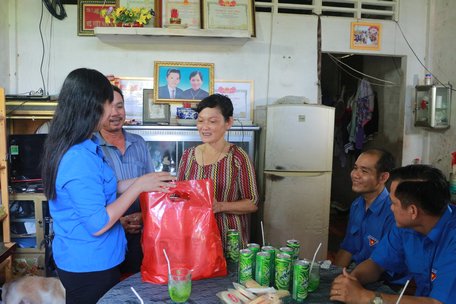 Đến thăm hỏi và tặng quà cho các gia đình chính sách, người thân bị nhiễm chất độc hóa học, ….