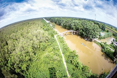 Hậu Giang nhìn từ trên cao