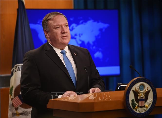 Ngoại trưởng Mỹ Mike Pompeo tại Washington DC. Ảnh: AFP/TTXVN