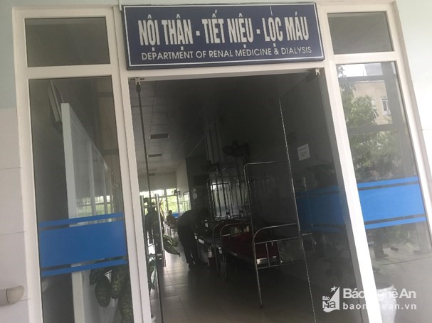 Khoa nội thận tiết niệu lọc máu tạm dừng hoạt động chạy thận. Ảnh: baonghean.vn