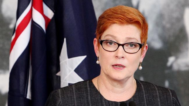 Ngoại trưởng Australia Marise Payne. Ảnh: The Australia