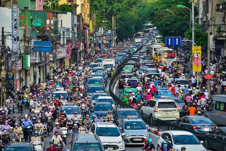 Việt Nam vẫn đứng thứ 4 thế giới về thị trường xe máy trong 6 tháng đầu năm 2019. (Ảnh: Minh Sơn/Vietnam+)