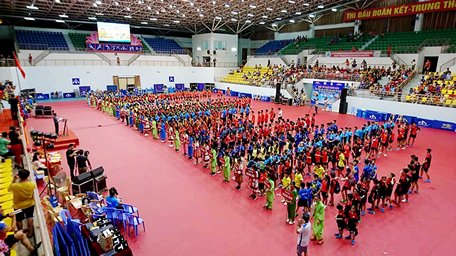 Quang cảnh tại lễ khai mạc giải.