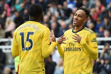  Arsenal vượt qua Newcastle với tỷ số 1-0 bằng pha lập công duy nhất của Aubameyang. (Ảnh: Getty)