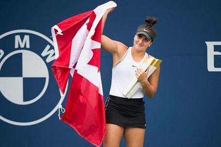 Bianca Andreescu trở thành tay vợt Canada đầu tiên vô địch sau 50 năm chờ đợi. (Nguồn: AP)