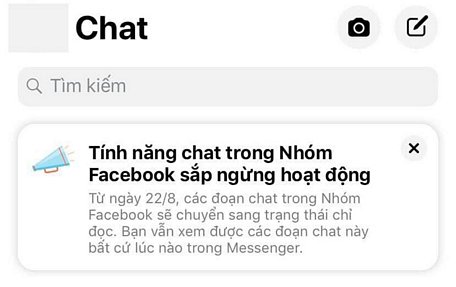 Đoạn thông báo xuất hiện ở một số thiết bị của người dùng vừa cập nhật Messenger.