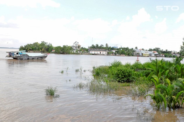 Một góc vàm Đại Ngãi ngày nay. Ảnh: DNT